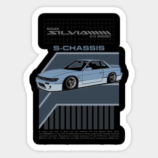 Silvia S13 (blue) Sticker